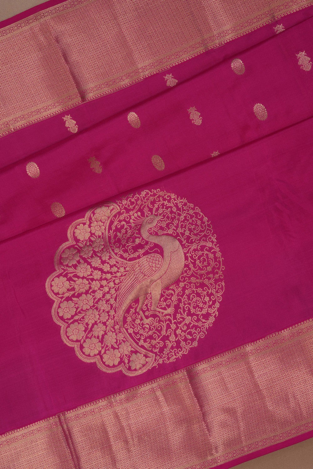 South Silk Pink Saree