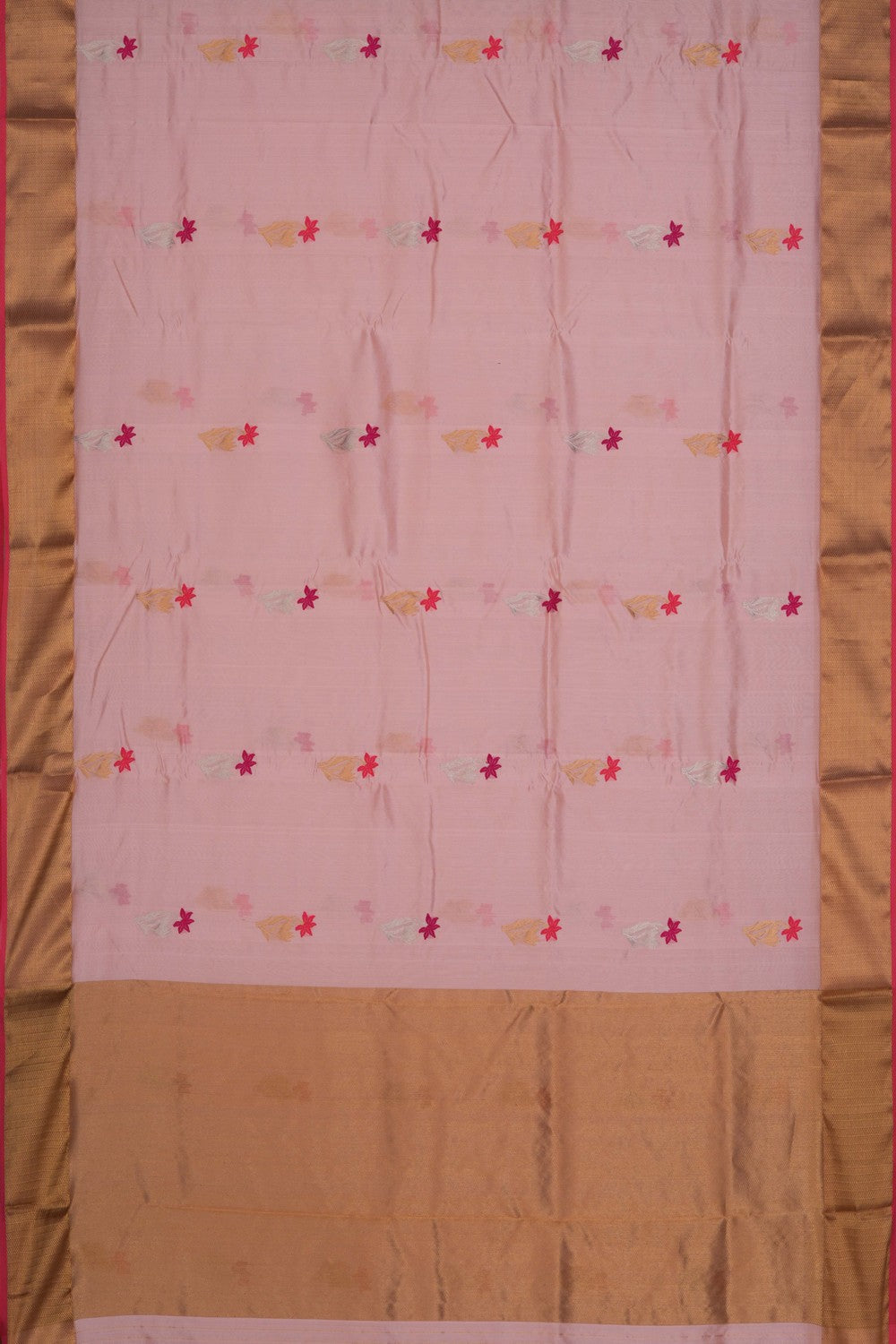 Image of Chanderi Silk Pink Saree
