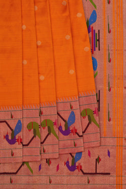 Image of Paithani Sunset Orange Saree