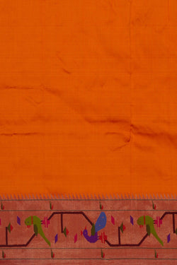 Image of Paithani Sunset Orange Saree