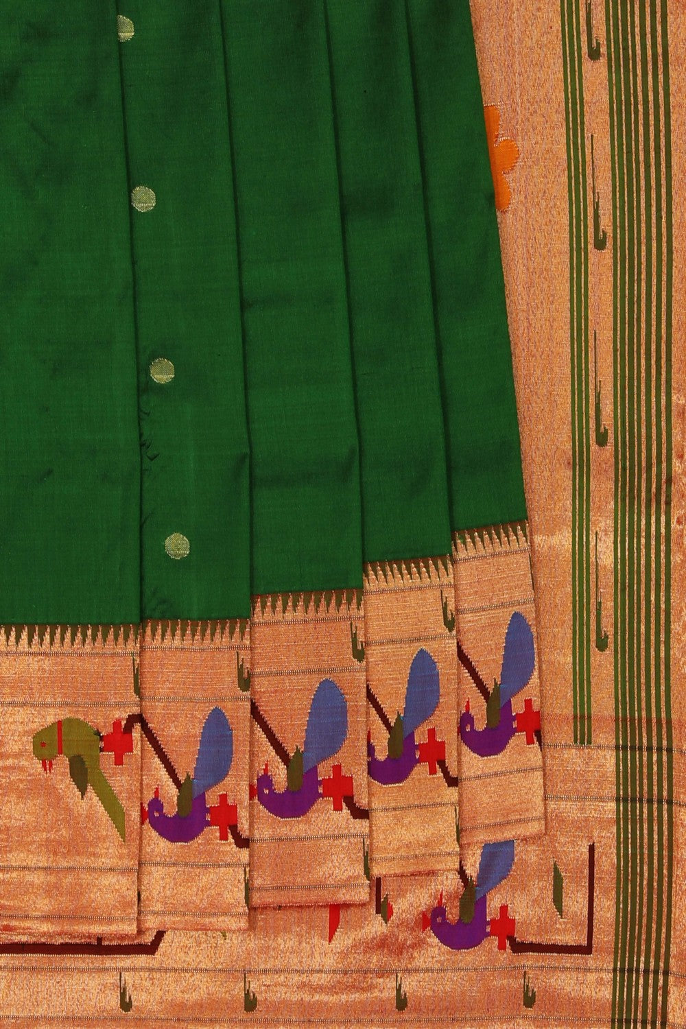 Paithani Green Saree