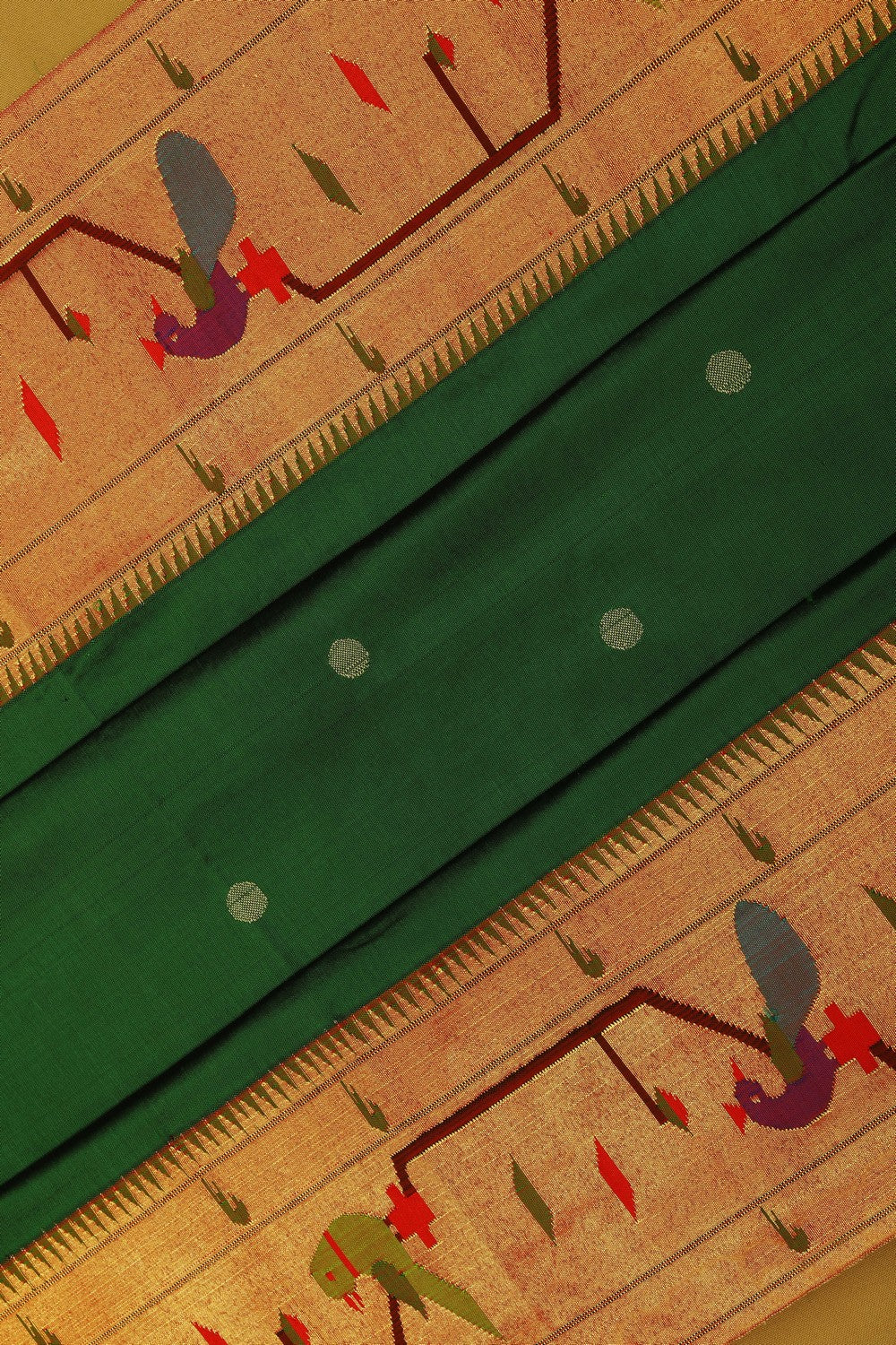 Paithani Green Saree