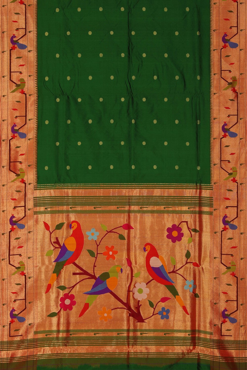 Paithani Green Saree