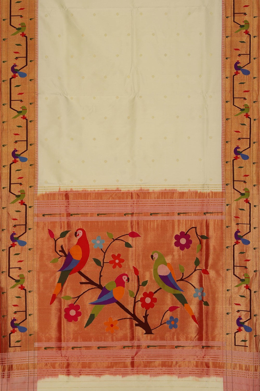 Image of Paithani Off-White Saree