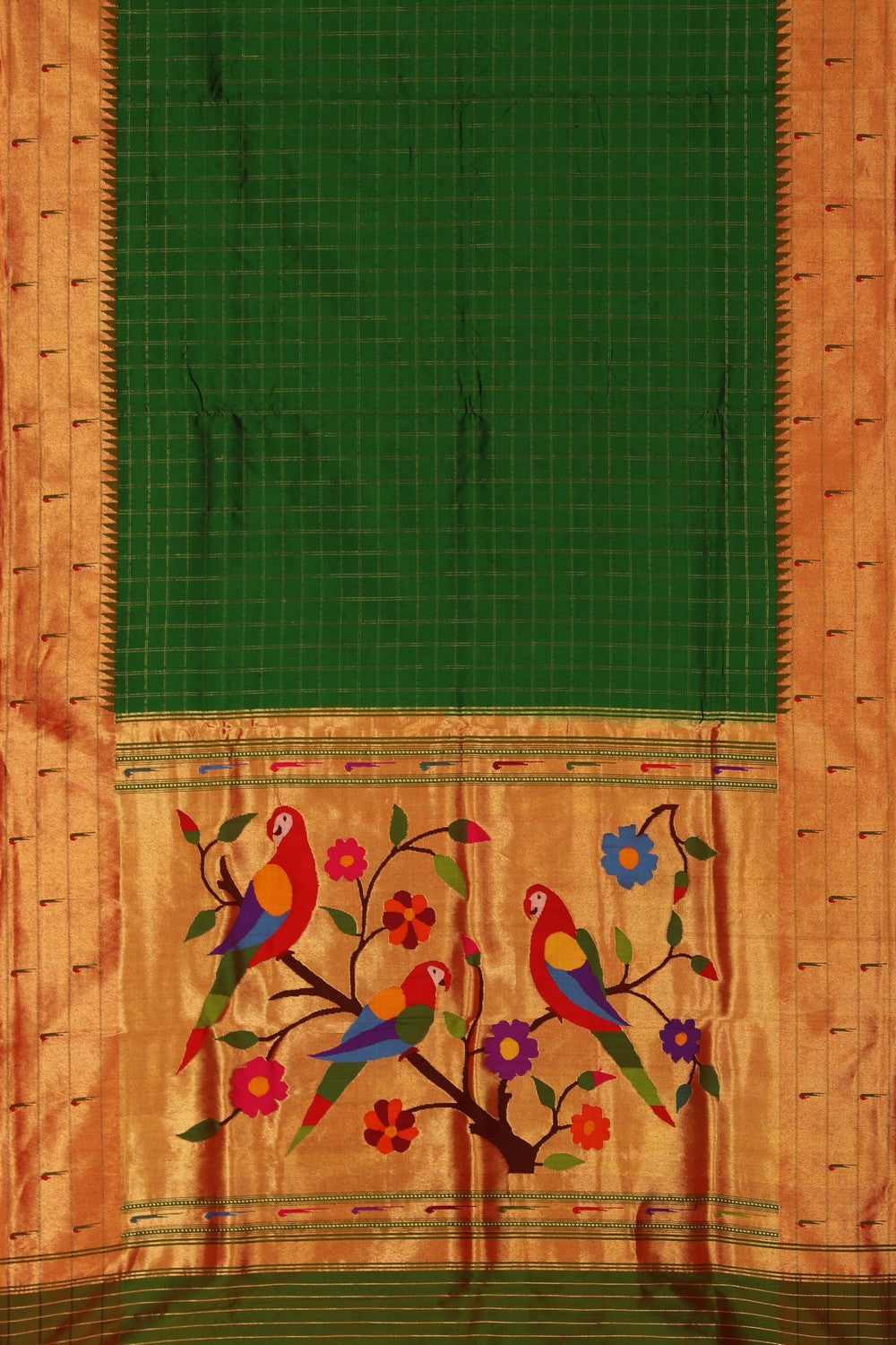 Paithani Green Saree