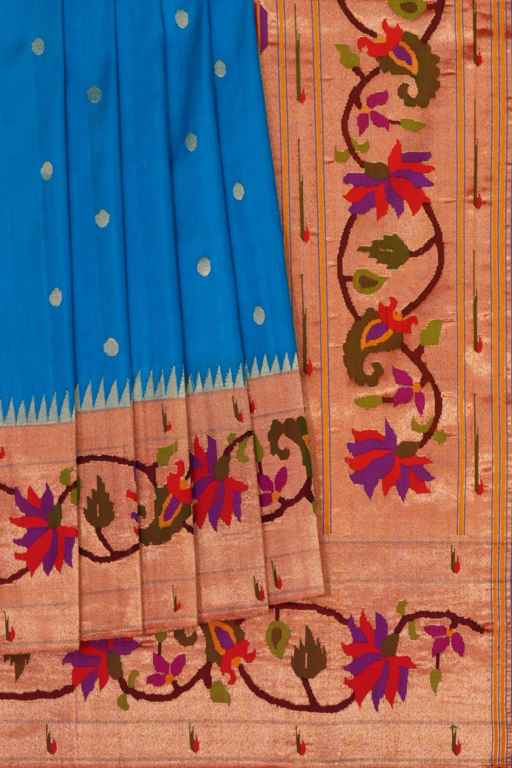 Image of Paithani Blue Saree