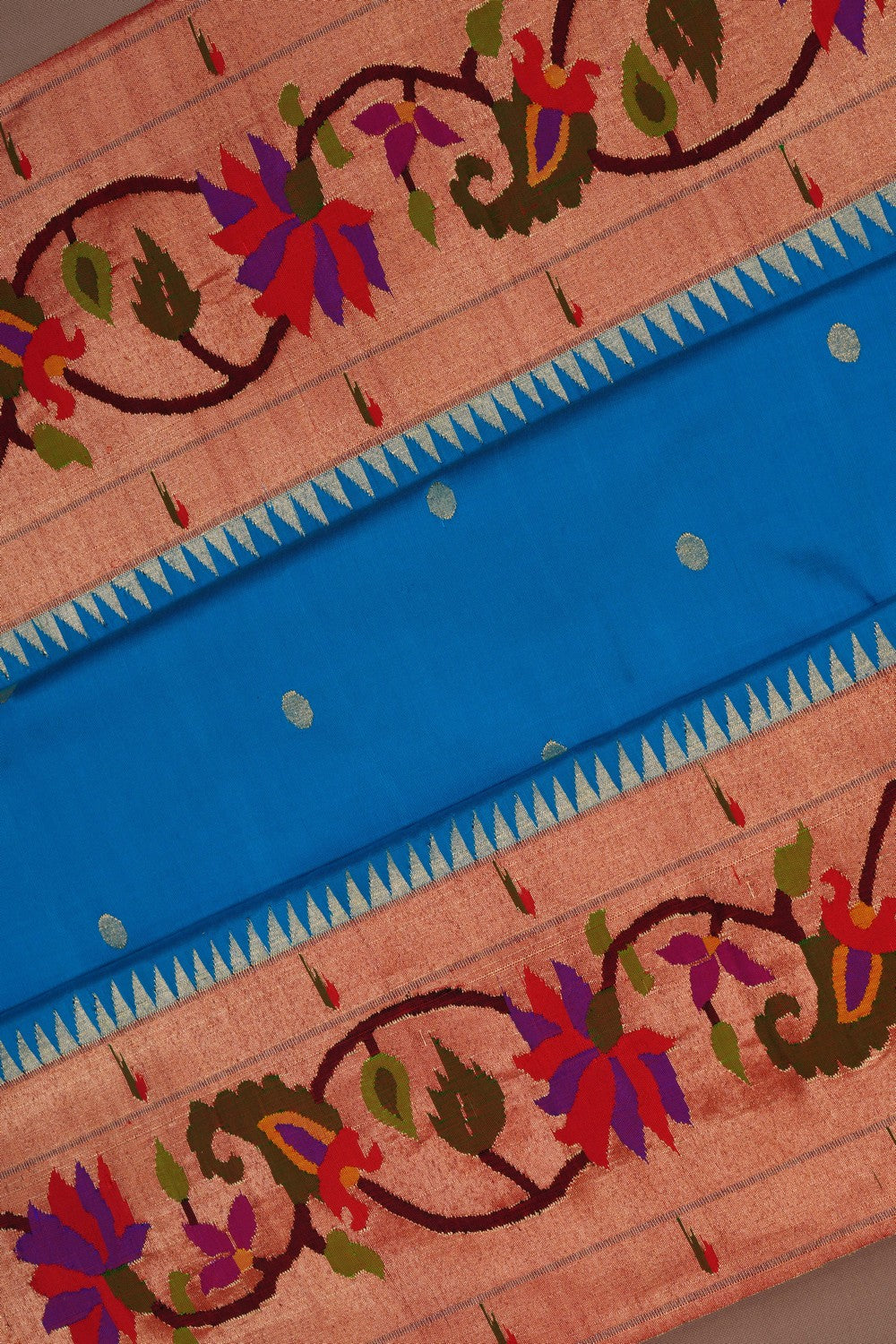 Paithani Blue Saree