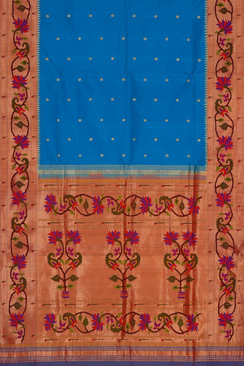 Paithani Blue Saree