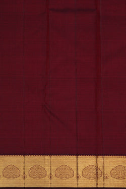 Image of Kanchipuram Silk Maroon Saree