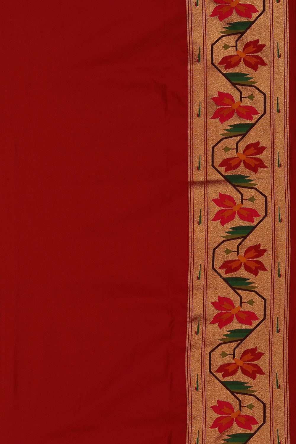 Image of Banarasi Katan Silk Green Saree