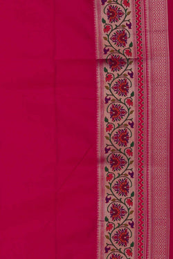Image of Banarasi Katan Silk Navy Blue Saree
