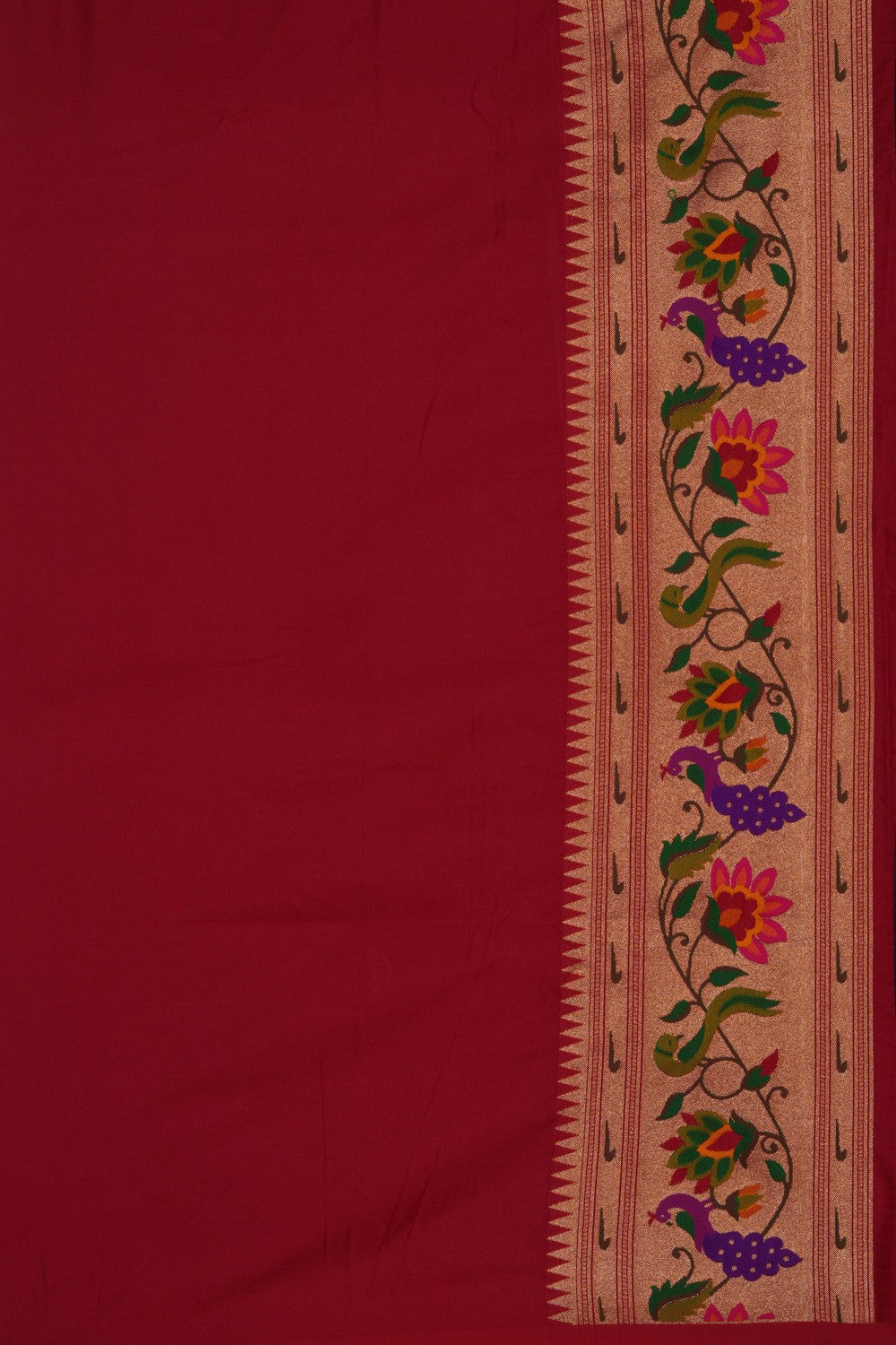 Image of Banarasi Katan Silk Navy Blue Saree