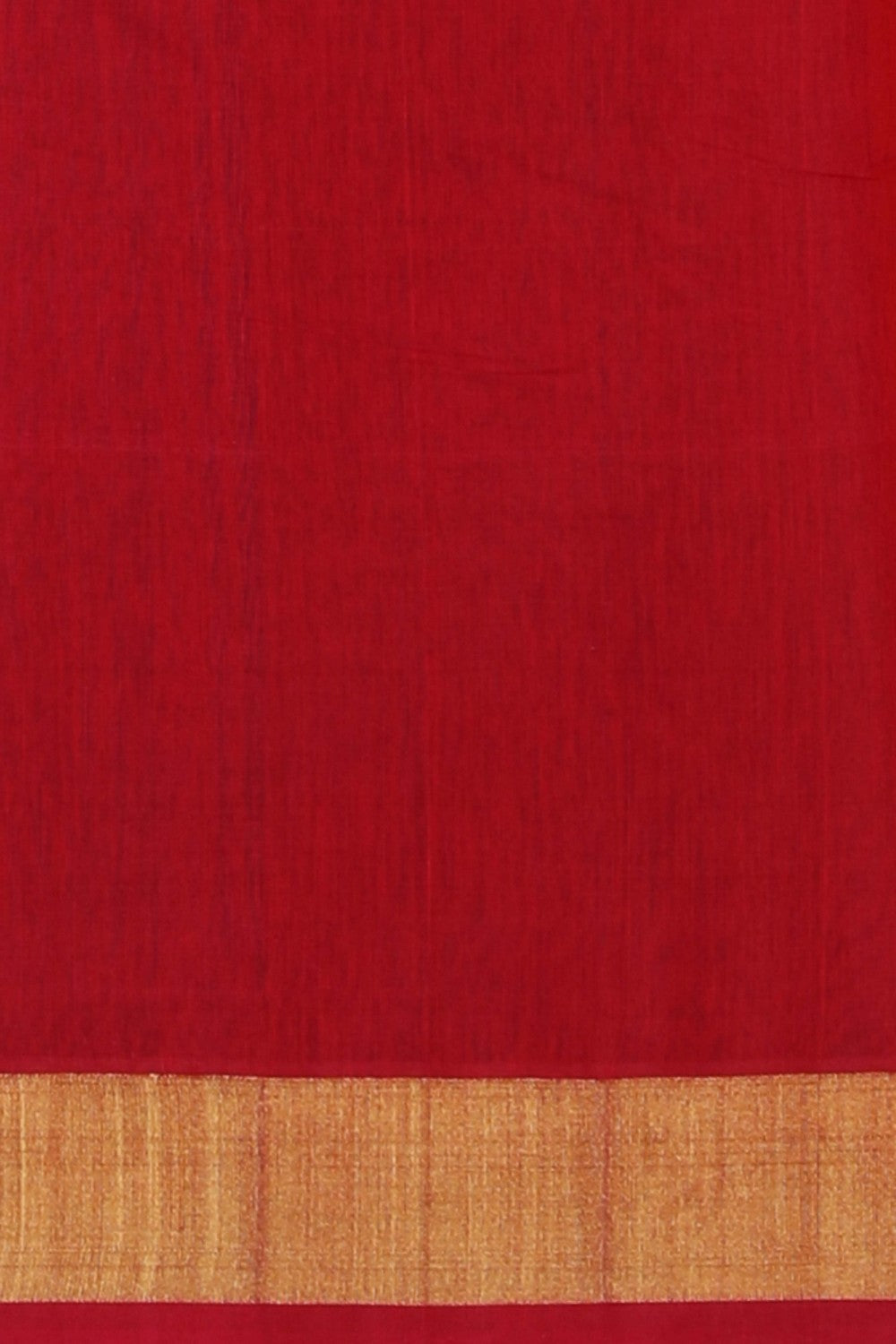 Image of South Silk-Cotton Ikat Fusion Saree