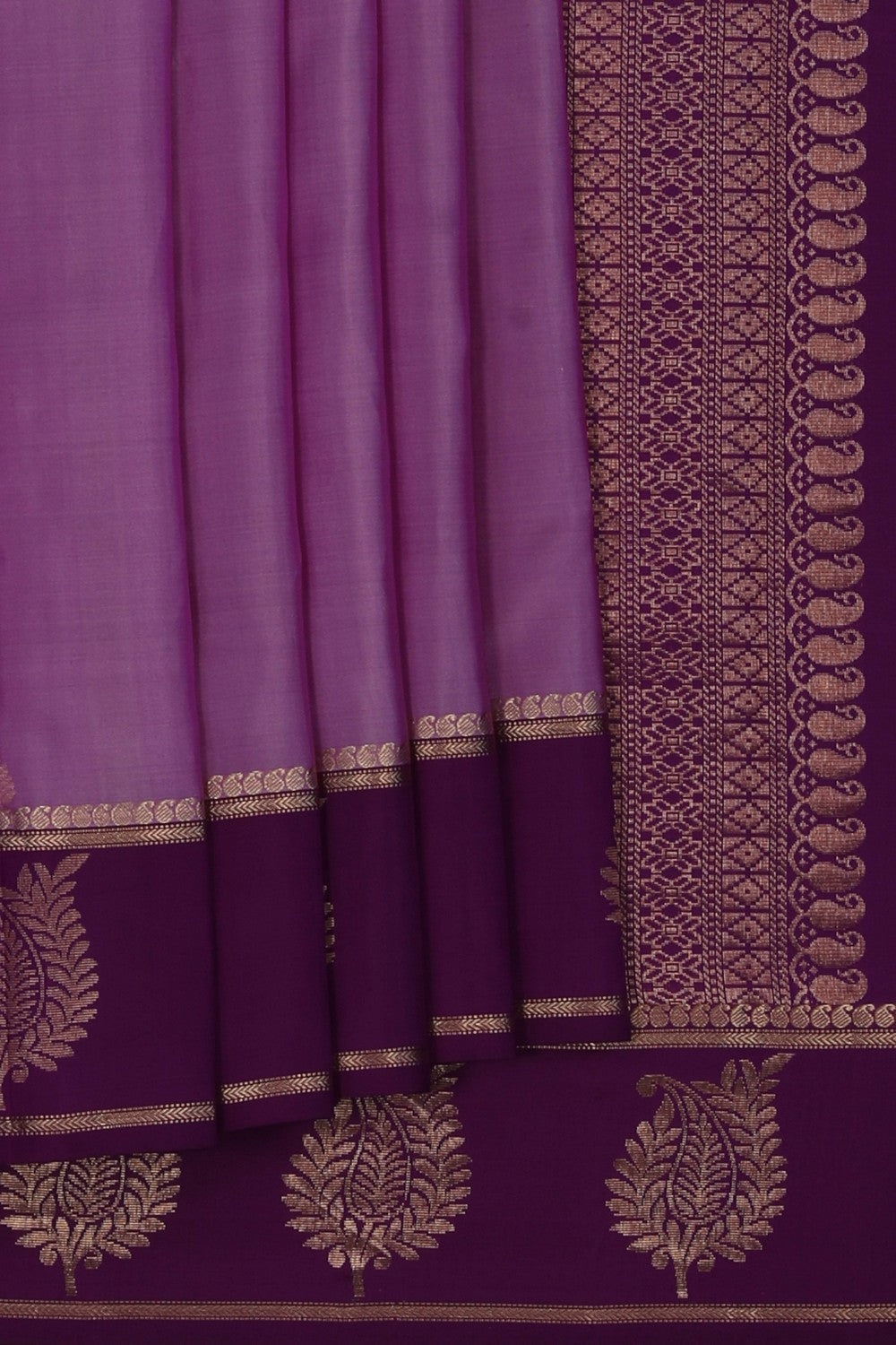 South Silk Purple Saree