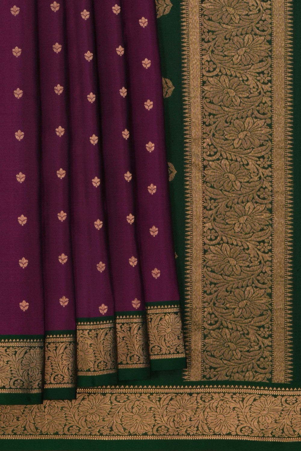 Image of South Silk Purple Saree
