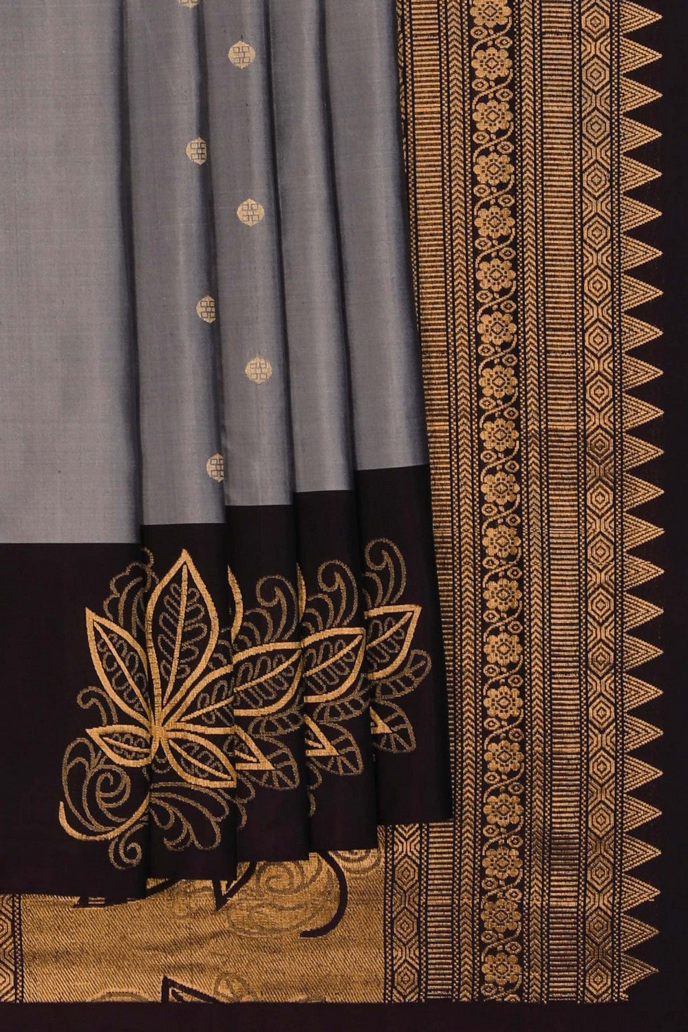 South Silk Grey Saree