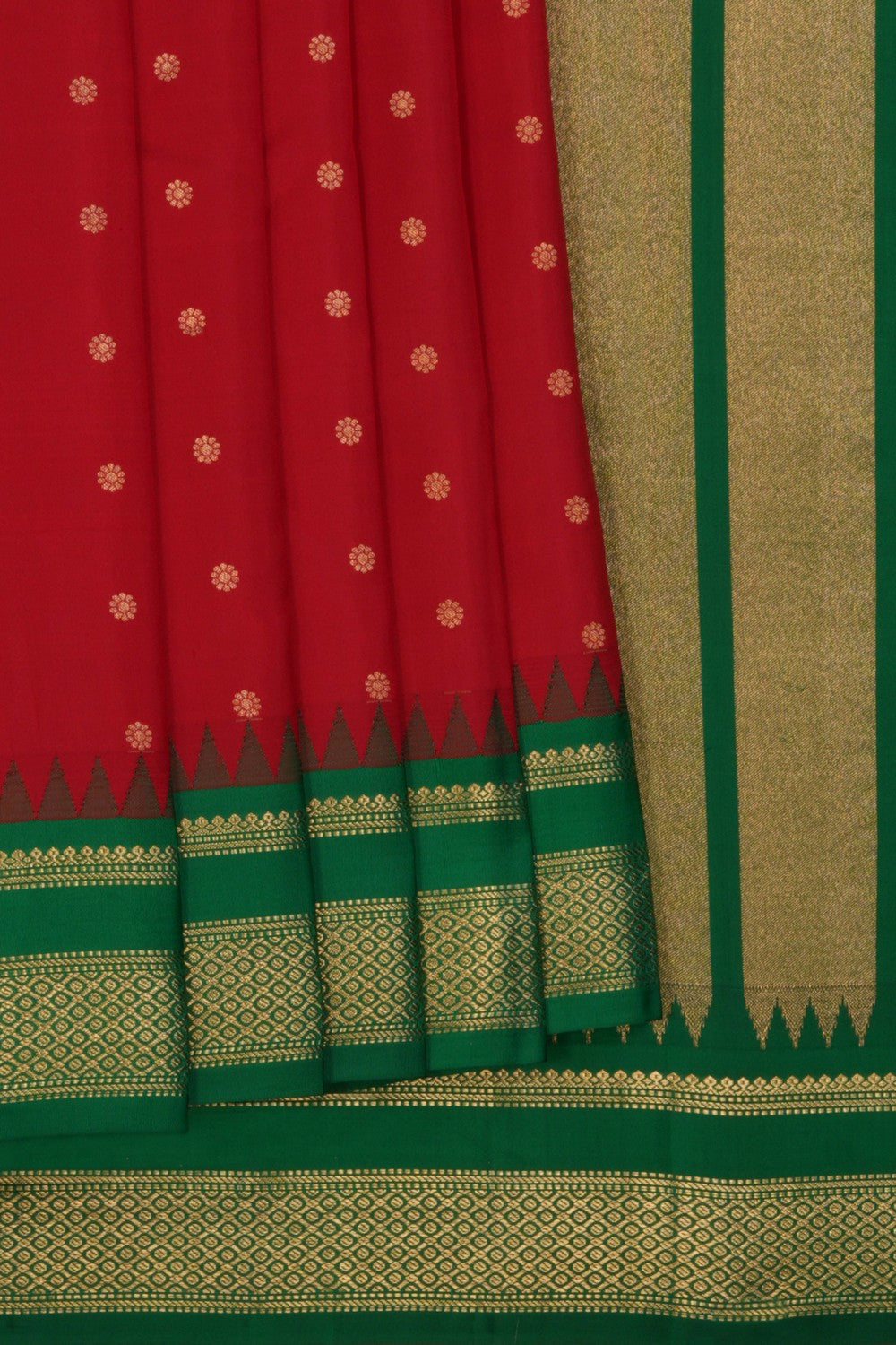 South Silk Red Saree