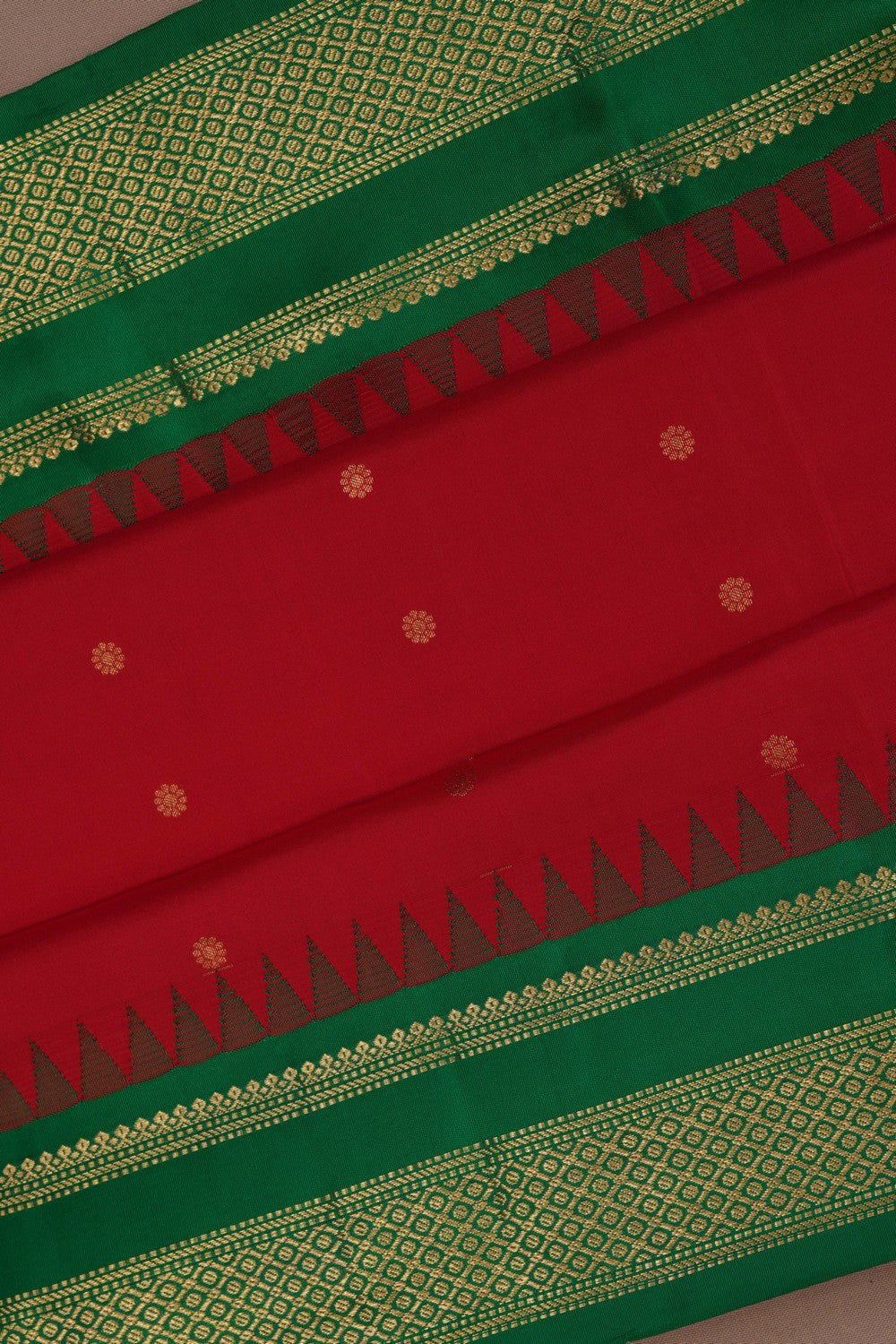 South Silk Red Saree