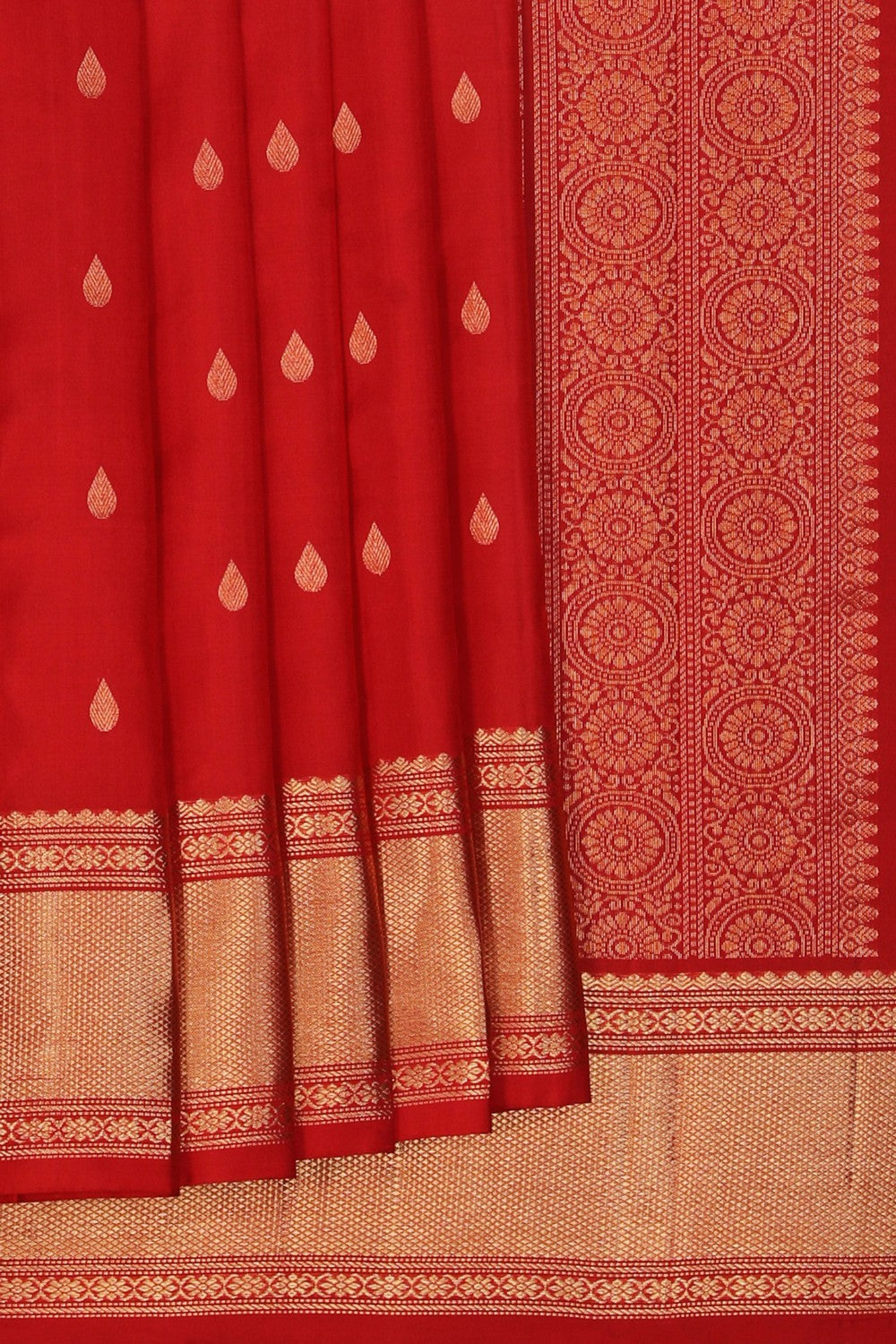 Image of South Silk Red Saree