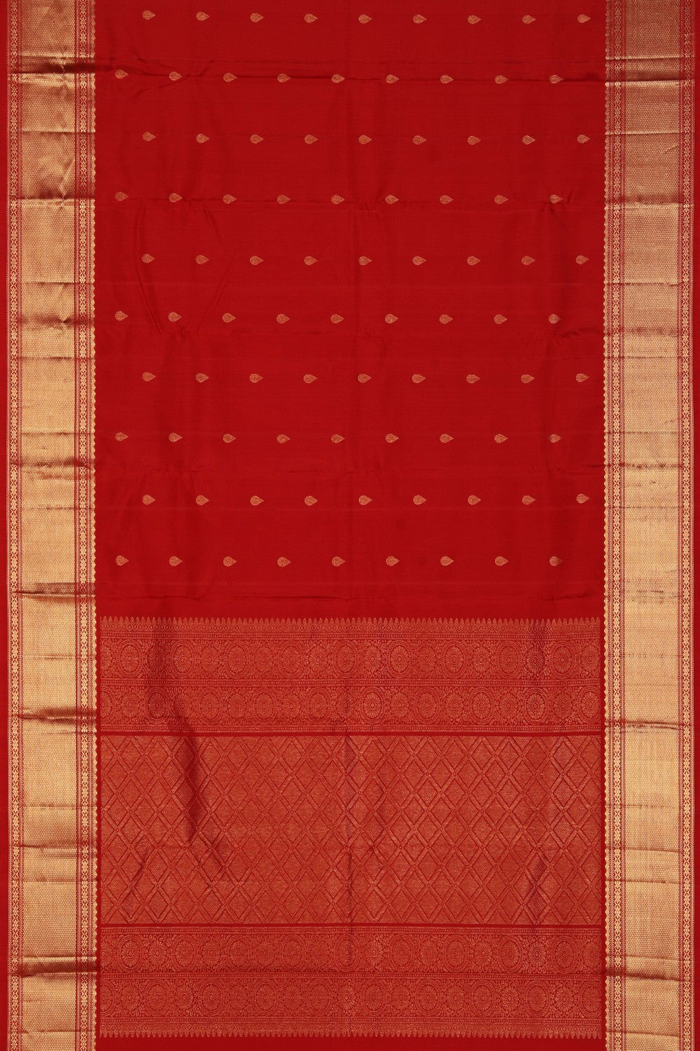 Image of South Silk Red Saree