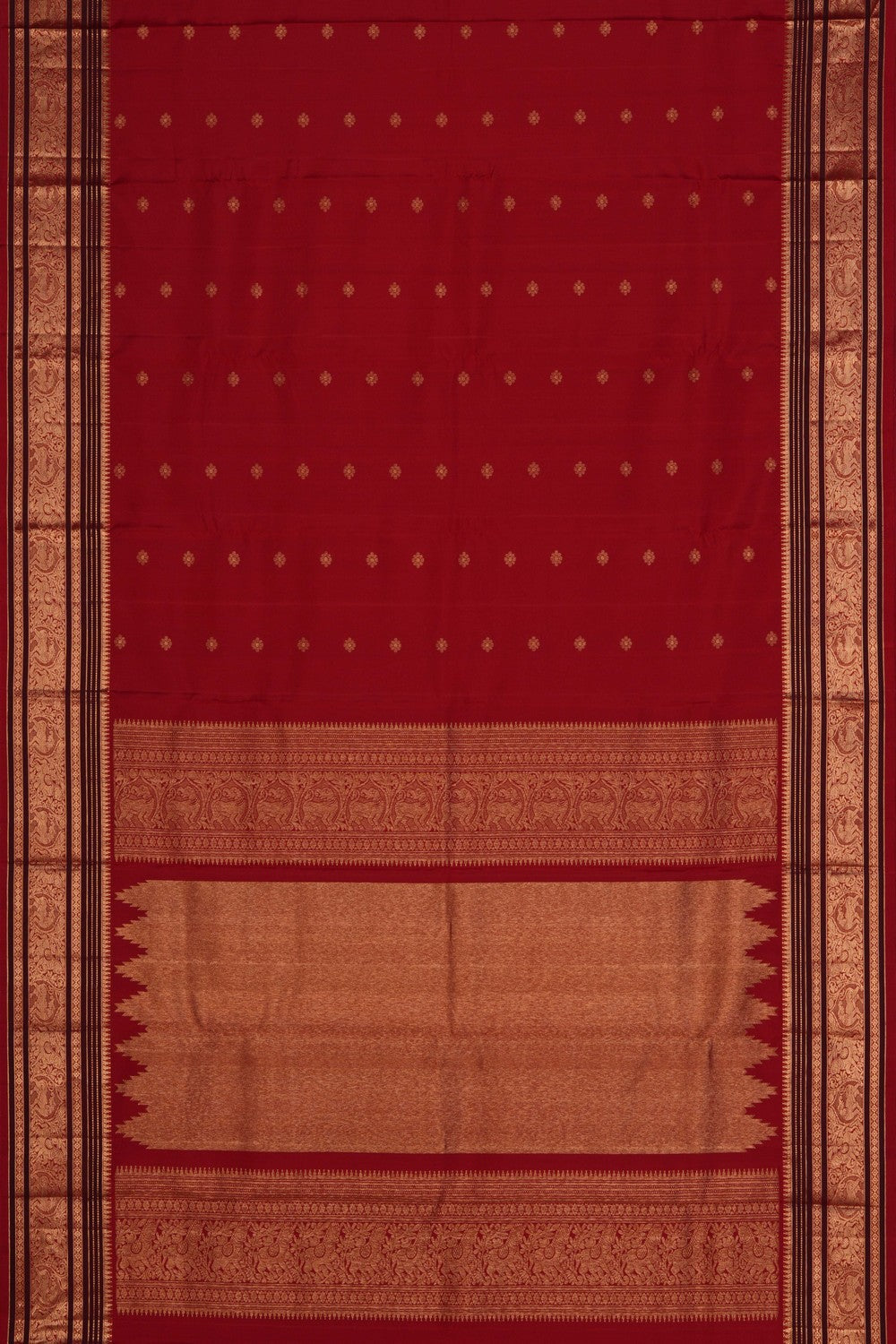 South Silk Red Saree