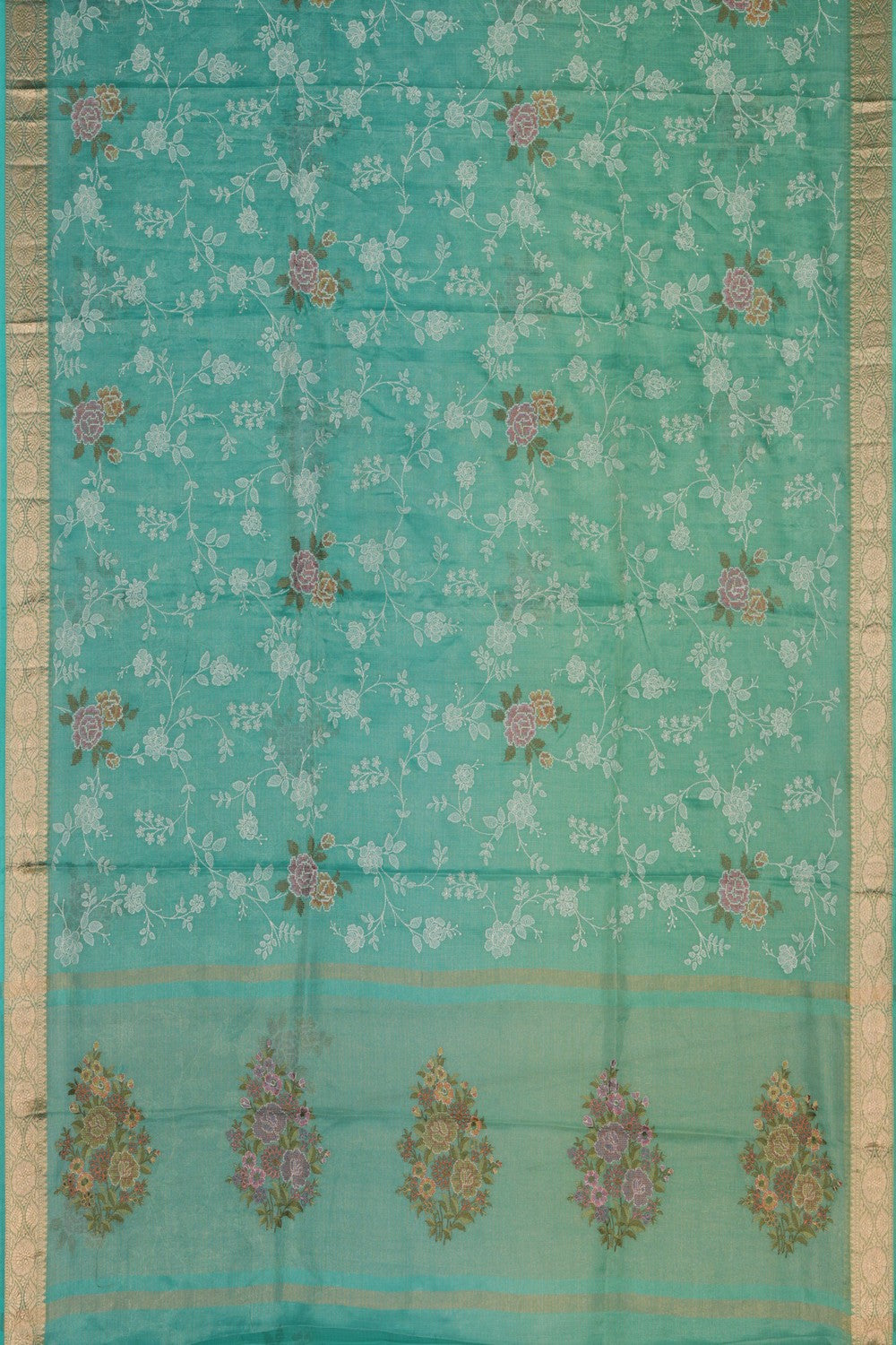 Kota Sea Green Saree