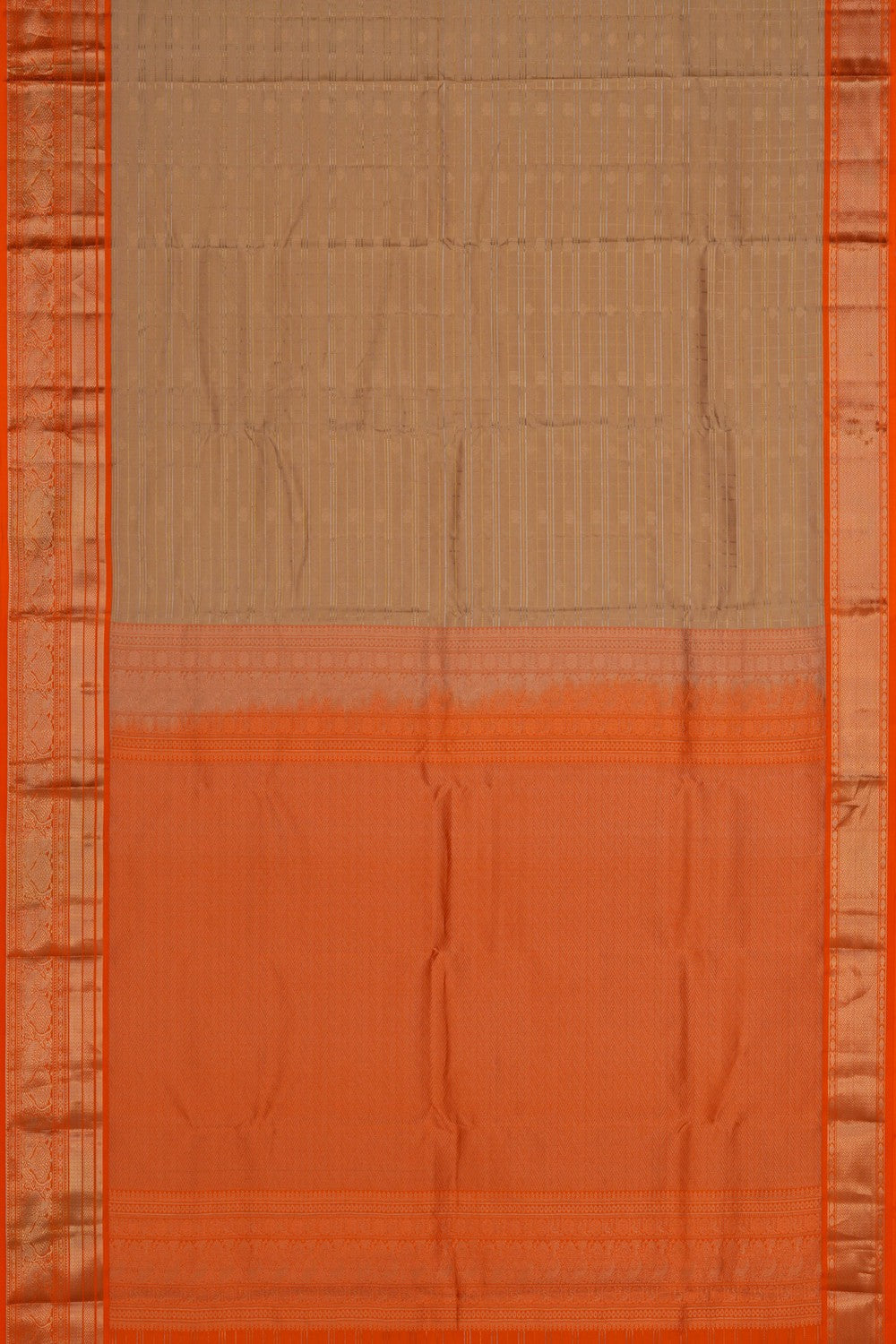 South Silk Beige Saree