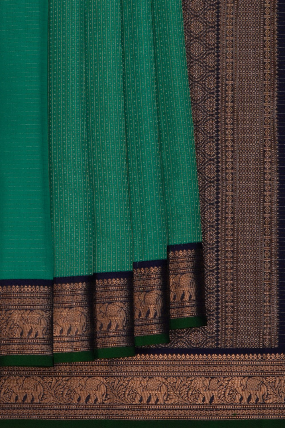 South Silk Green Saree