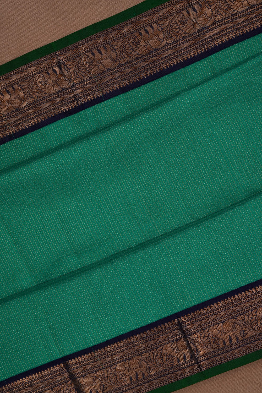 South Silk Green Saree