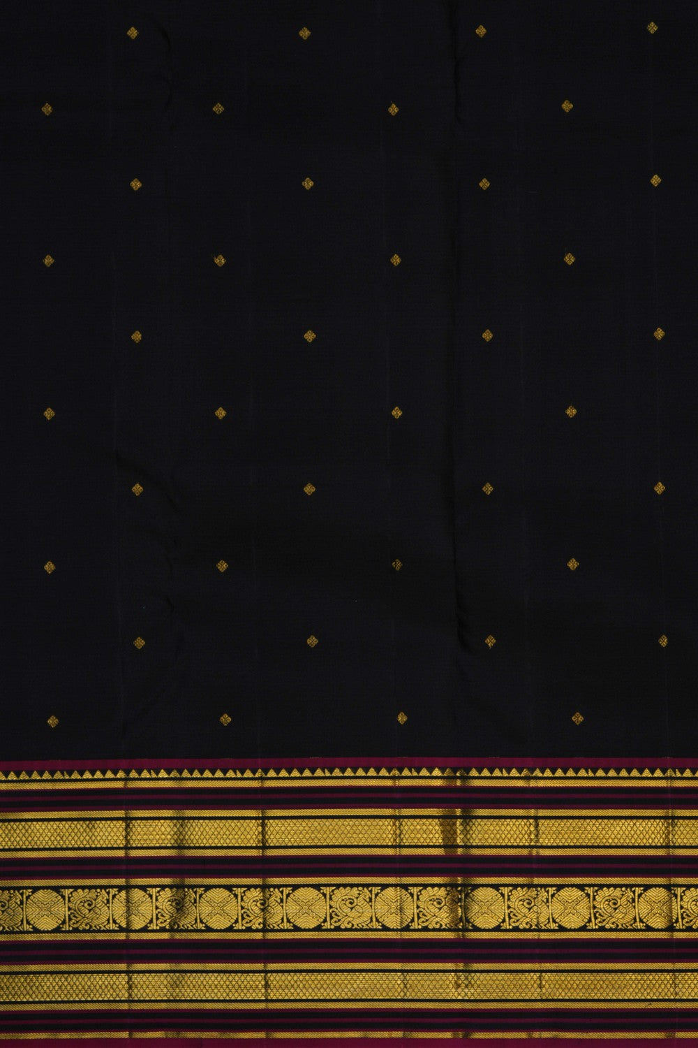 Image of Kanchipuram Silk Peach Saree