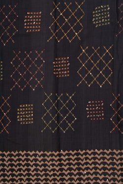 Image of A Tussar Embroidery Saree