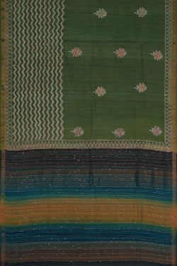 Image of A Tussar Embroidery Saree