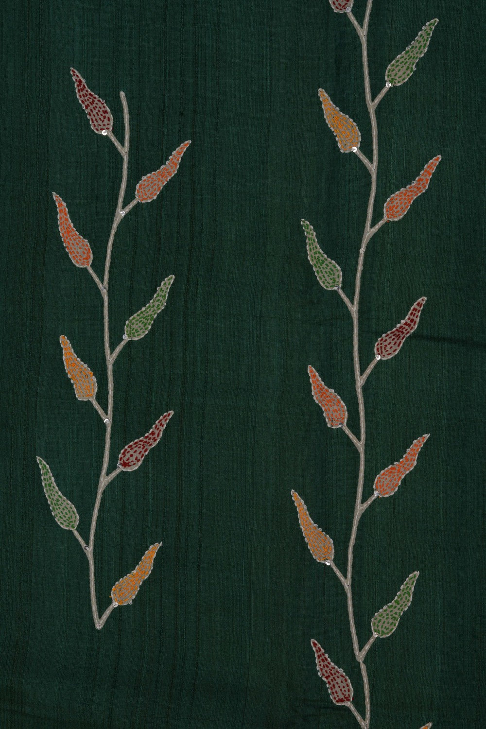 A Tussar Embroidery Saree