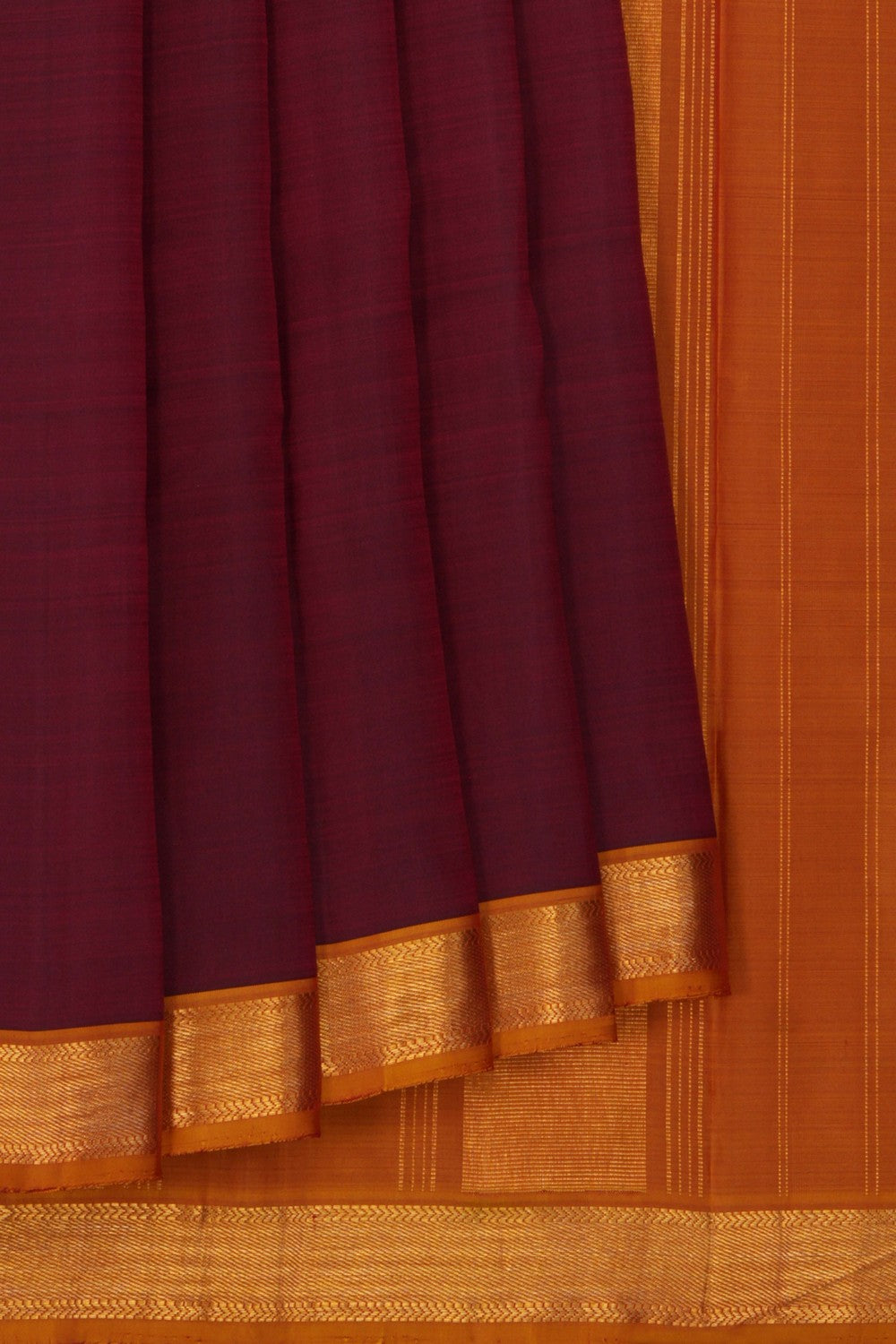 Image of Kanchipuram Silk Maroon Saree