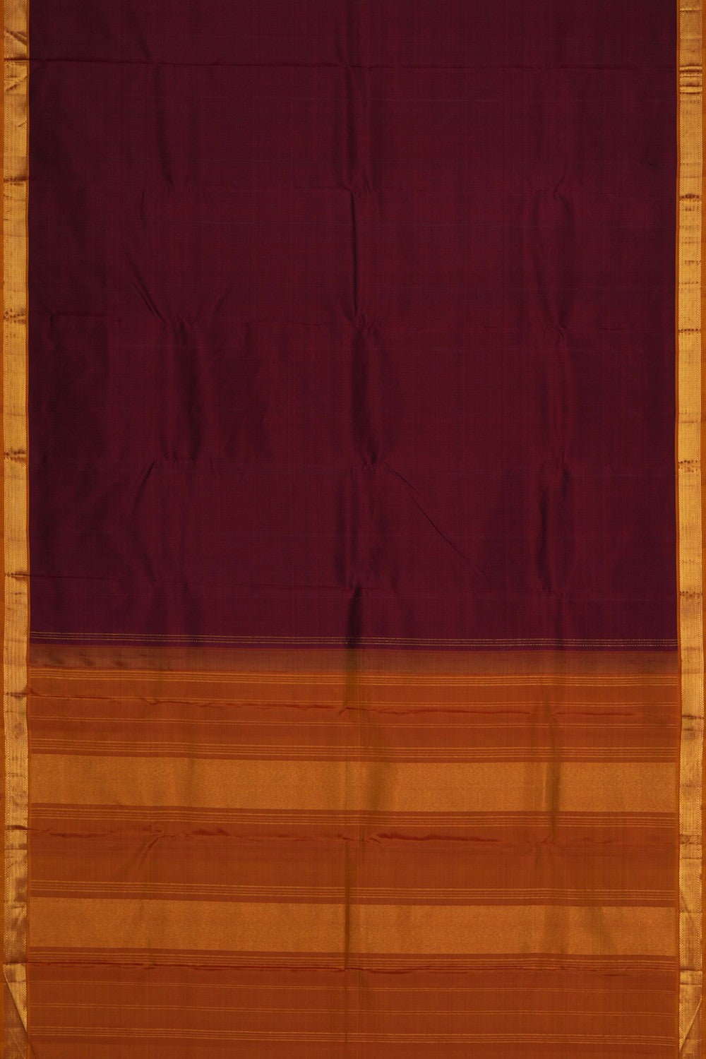 Image of Kanchipuram Silk Maroon Saree