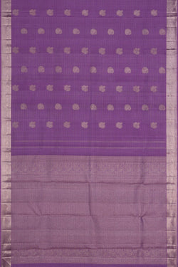 Image of Kanchipuram Silk Purple Saree
