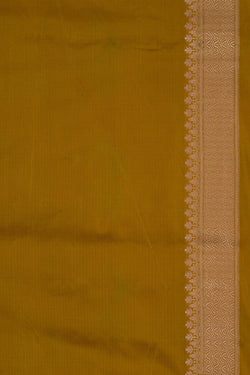 Image of Banarasi Katan Silk Spring Yellow Saree