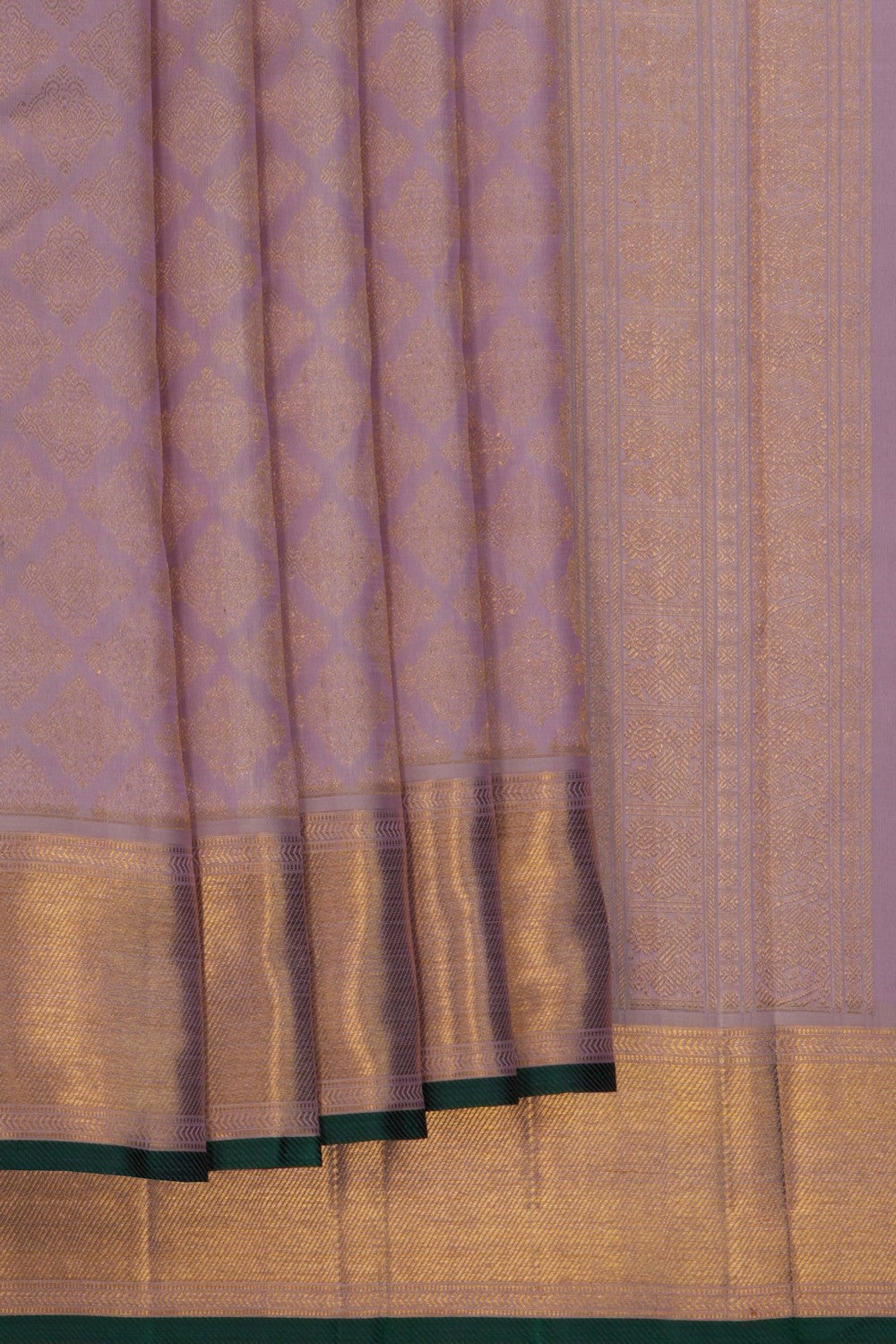 Image of Kanchipuram Silk Mauve Saree