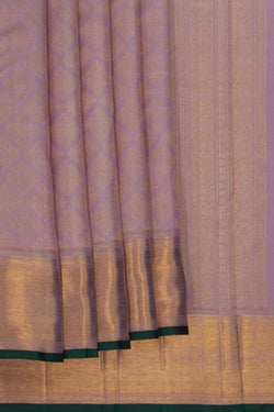 Image of Kanchipuram Silk Mauve Saree