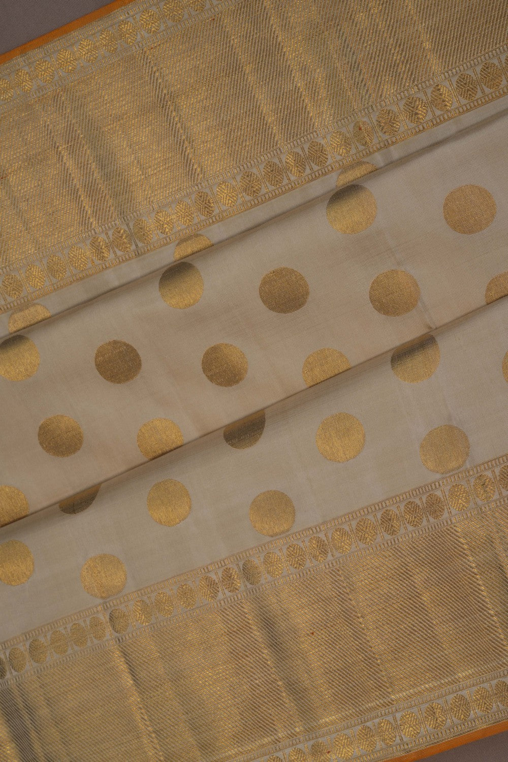 Image of Kanchipuram Silk Beige Saree