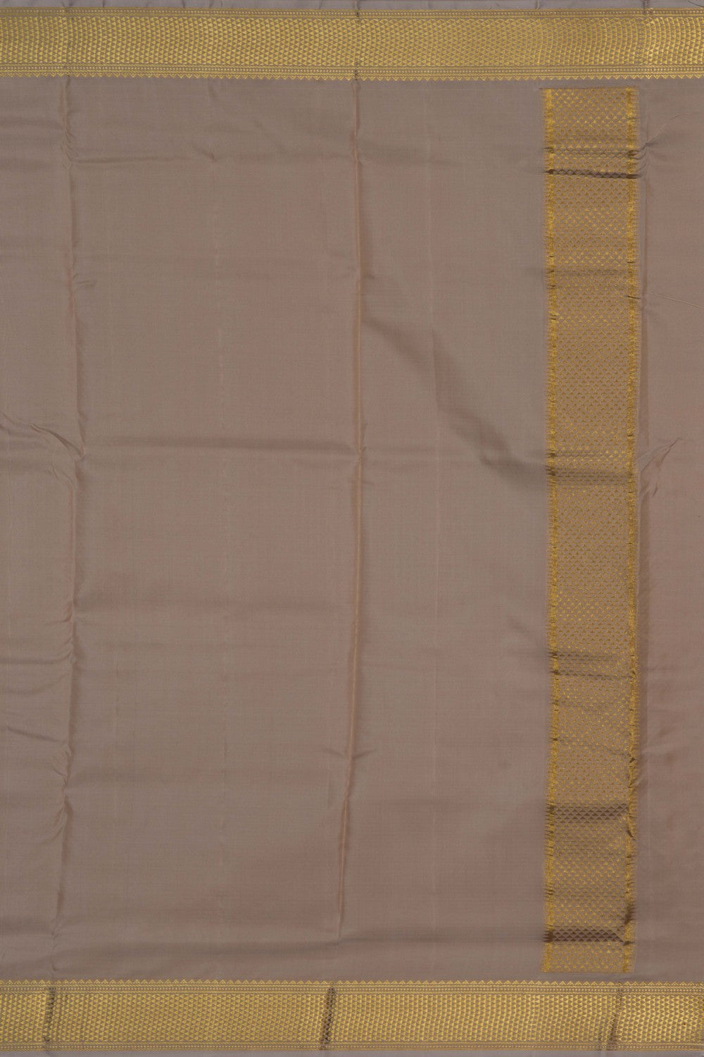Image of Kanchi Silk Beige Dhoti With Kanduva (8 X 4)