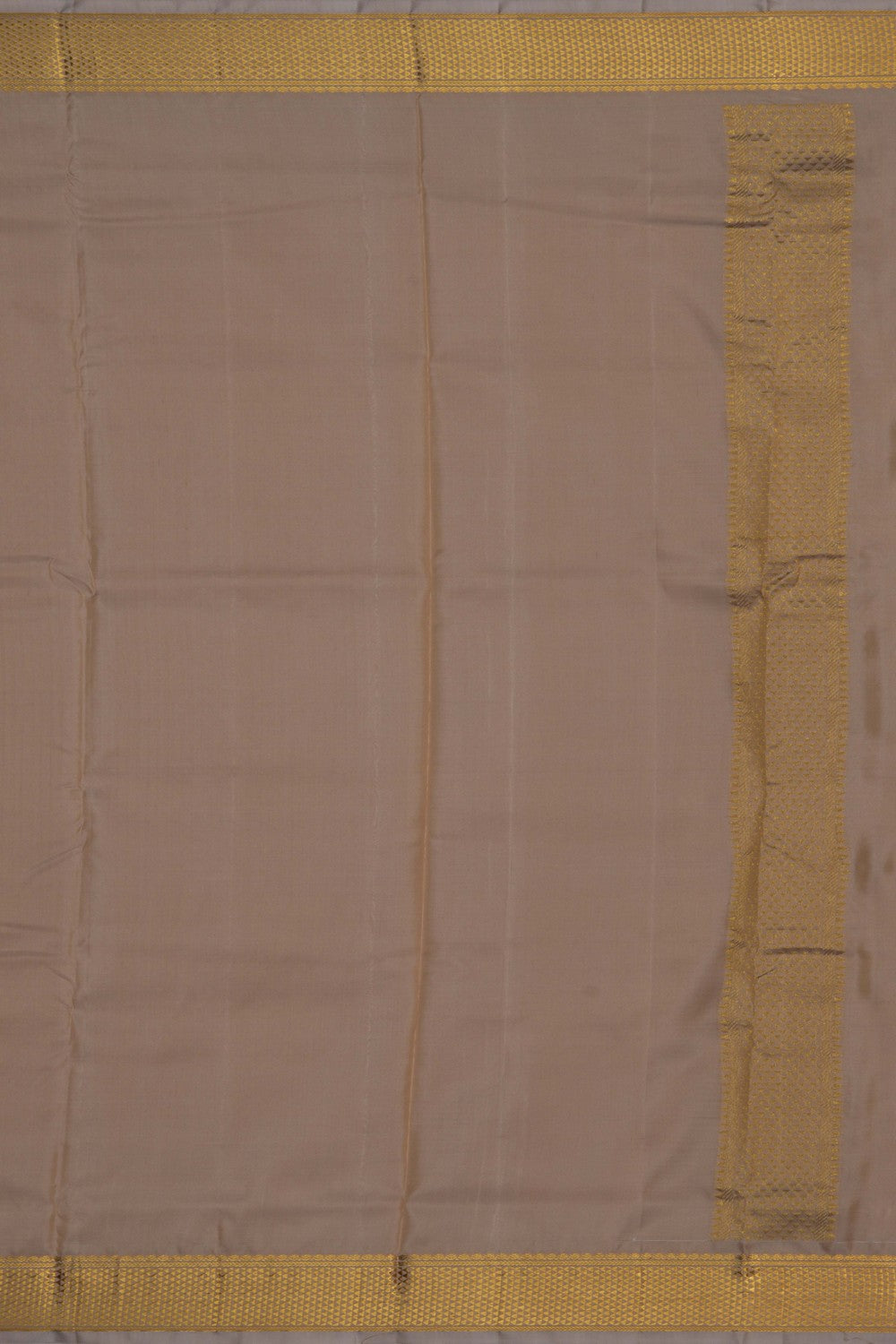 Image of Kanchi Silk Beige Dhoti With Kanduva (8 X 4)