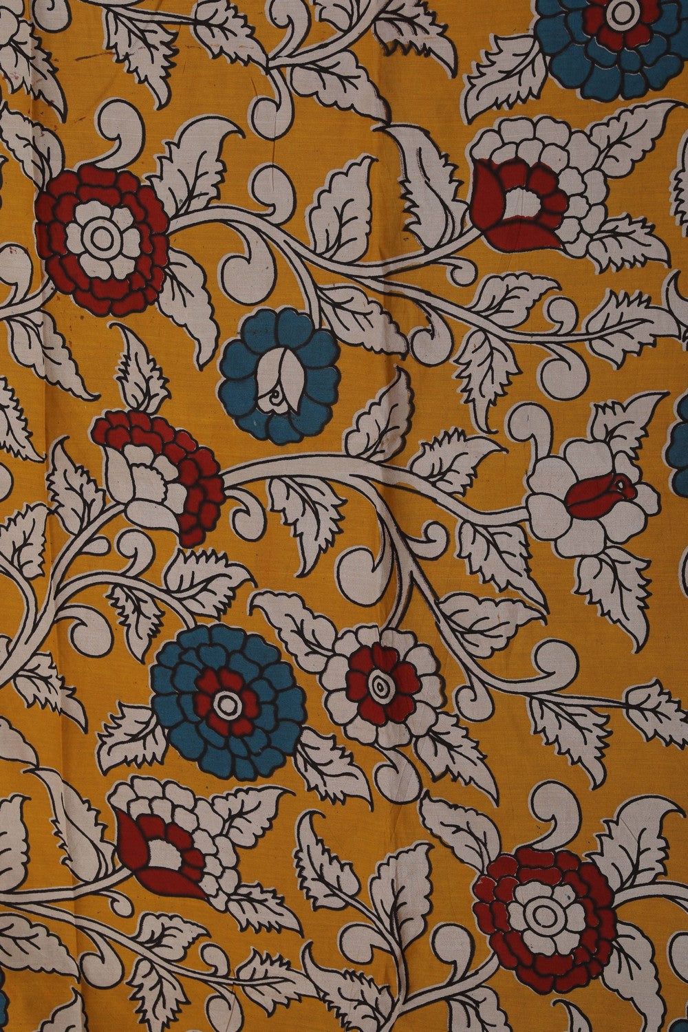 Image of Mangalgiri Ikat Silk Mustard Saree