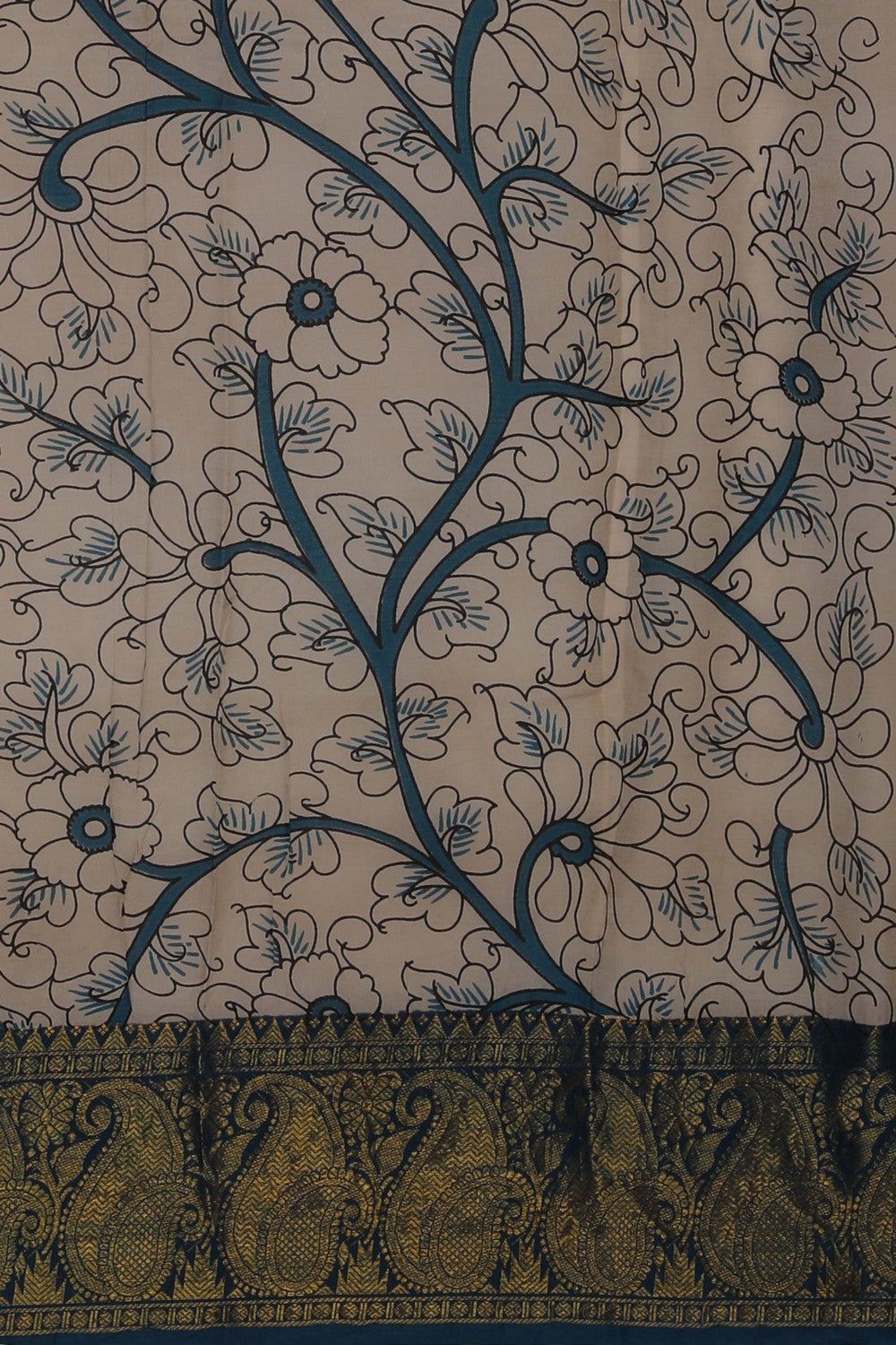 Image of Mangalgiri Ikat Silk Mustard Saree