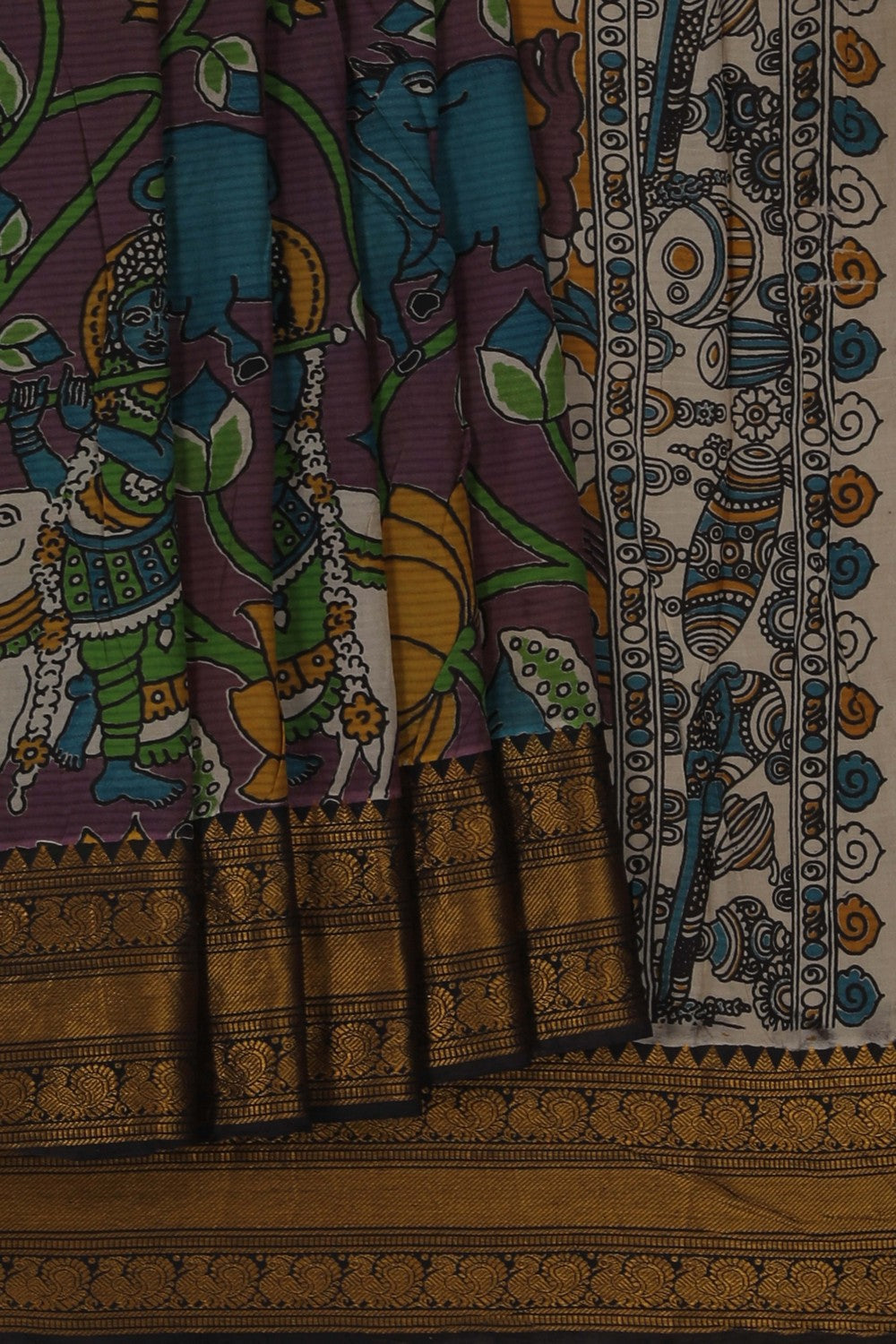 Image of Pichwai Art Print Saree