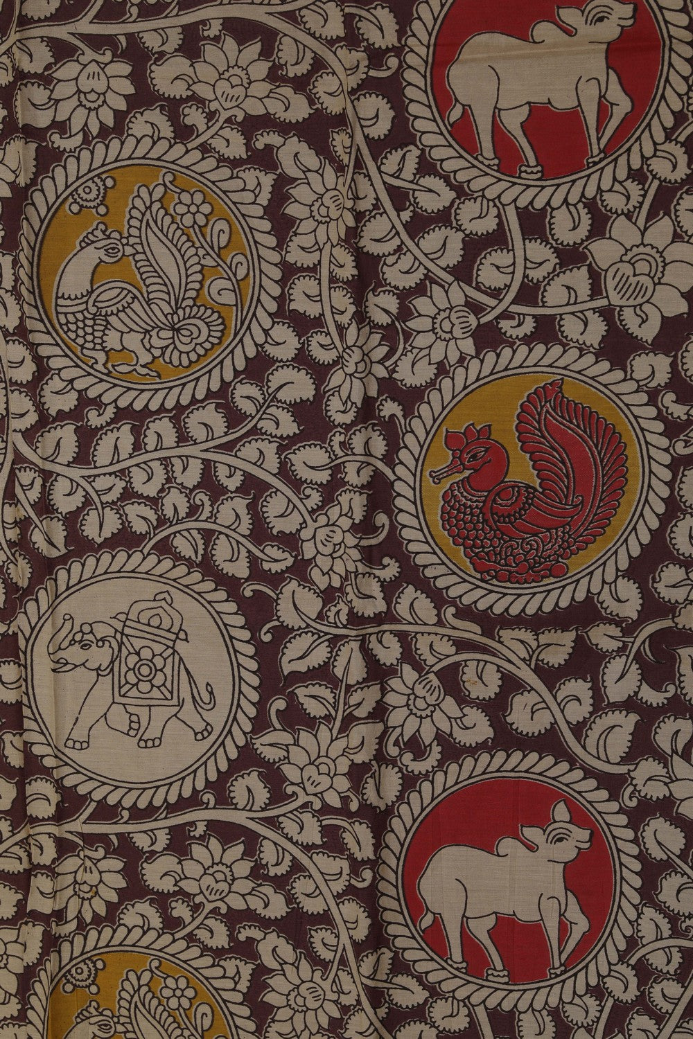 Image of Mangalgiri Ikat Silk Purple Saree