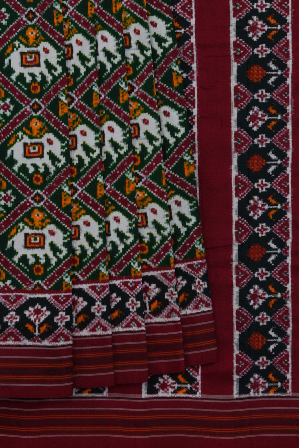 Image of Patan Patola Silk Double Ikat Saree