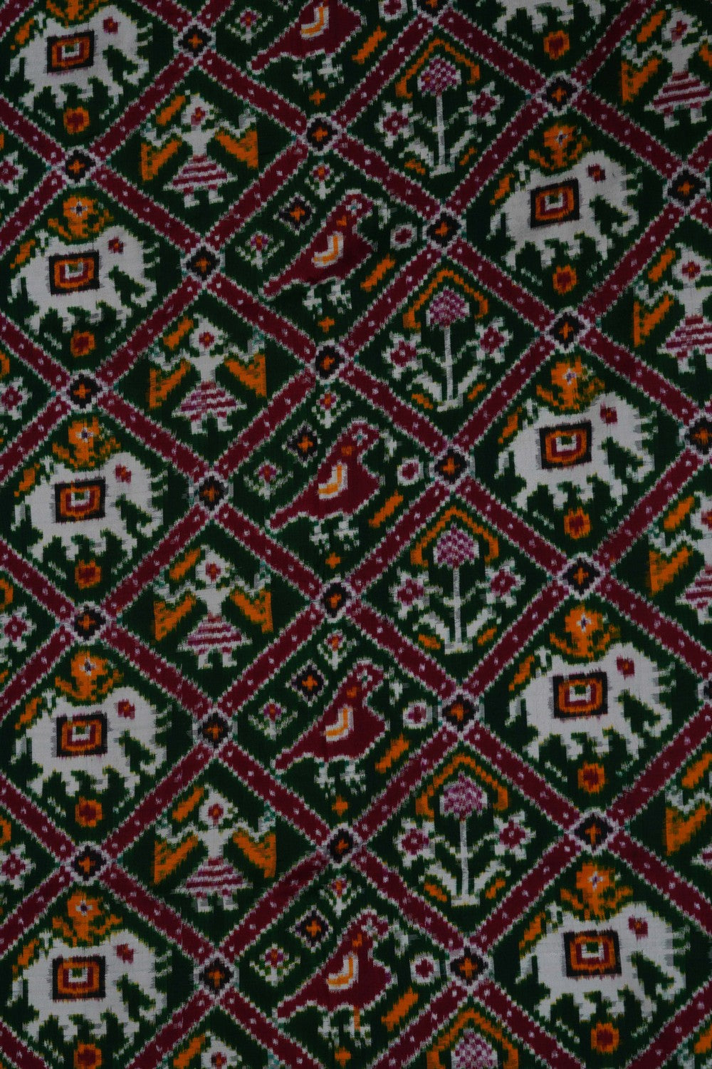 Image of Patan Patola Silk Double Ikat Saree