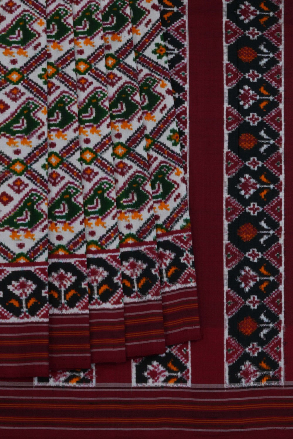 Image of Patan Patola Silk Double Ikat Saree