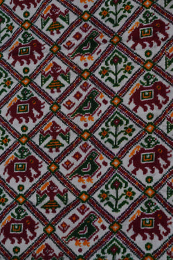 Image of Patan Patola Silk Double Ikat Saree
